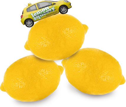 Car and three lemons