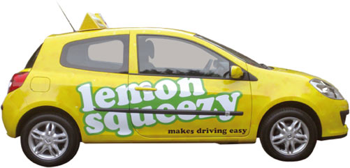 Leom squeezy car from the side